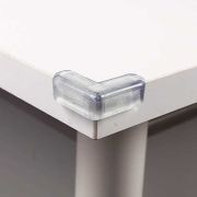 Set 4 aparatori din silicon pentru colturi 4X4X*1.5 cm Iso Trade IK6821 BBJIK6821_Transparent