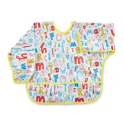 Sort cu maneci pentru activitati BLW, BabyJem, 33x74 cm (Model: Alfabet) JEMbj_7842