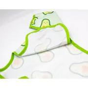Sort cu maneci pentru activitati BLW, BabyJem, 33x74 cm (Model: Alfabet) JEMbj_7842