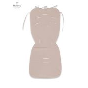 MimiNu - Salteluta pentru carucior, Reversibila, Cu doua fete, Din catifea matlasata si bumbac, Materiale certificate Oeko Tex Standard 100, Dimensiune 78 x 34 cm, Design, Calm Forest Natural/Nugat BYN6426972017732