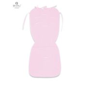 MimiNu - Salteluta pentru carucior, Reversibila, Cu doua fete, Din catifea matlasata si bumbac, Materiale certificate Oeko Tex Standard 100, Dimensiune 78 x 34 cm, Design, Pink ballerina/Pink BYN6426972017701