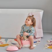 Olita pentru copii, Pottili, Skiddou, balenuta, cu capac, Keep pink, Roz JEMsk_2090022