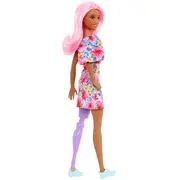 PAPUSA BARBIE FASHIONISTA CU PAR ROZ SI PICIOR PROTETIC VIVMTFBR37_HBV21