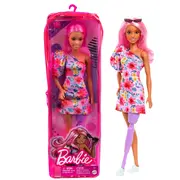 PAPUSA BARBIE FASHIONISTA CU PAR ROZ SI PICIOR PROTETIC VIVMTFBR37_HBV21