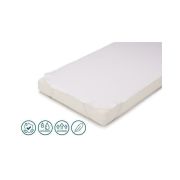 Petite&Mars - Protectie impermeabila, Pentru saltele de 120x60, Cu benzi elastice, Alb BYN318401