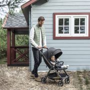Carucior sport pliabil Skiddou Mell Onyx, ultracompact pentru calatorii, Negru JEMsk_2020061