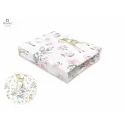 MimiNu - Cearceaf cu elastic pentru patut co-sleeper, Timon, Dimensiune 87 x 51 cm, Din bumbac certificat Oeko Tex Standard 100, Sweet Deer Pink BYN6426972017572