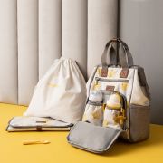 Rucsac multifunctional mamici Astrid, Skiddou, Vanilla delight, Galben JEMsk_2080016