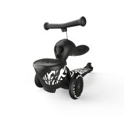 Trotineta Copii Cu Sezut, Suport Jucarie, Transformabila 2in1, Highwaykick 1 Lifestyle Zebra, 1-5 Ani, Pana La 50 Kg, Scoot  Ride Pjb96606