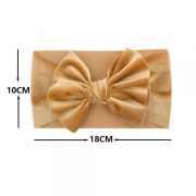 Bentita lata din catifea cu fundita (marime disponibila: 0-12 luni, culoare: crem) mdx-21164-r26.0-12 luni-crem