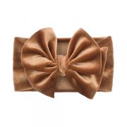 Bentita lata din catifea cu fundita (marime disponibila: 0-12 luni, culoare: crem) mdx-21164-r26.0-12 luni-crem