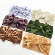 Bentita lata din catifea cu fundita (marime disponibila: 0-12 luni, culoare: crem) mdx-21164-r26.0-12 luni-crem