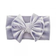 Bentita lata din catifea cu fundita (marime disponibila: 0-12 luni, culoare: crem) mdx-21164-r26.0-12 luni-crem