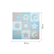 Covoras de joaca puzzle 120x120 cm Momi, Nebe - Blue KRTAKCE00031