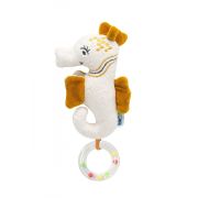 Jucarie zornaitoare BabyJem, Calut de mare din plus, 3 luni+ (Culoare: Portocaliu) JEMbj_8182