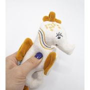 Jucarie zornaitoare BabyJem, Calut de mare din plus, 3 luni+ (Culoare: Portocaliu) JEMbj_8182