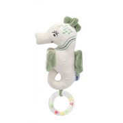 Jucarie zornaitoare BabyJem, Calut de mare din plus, 3 luni+ (Culoare: Verde) JEMbj_8181