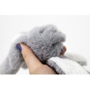 Jucarie zornaitoare bebelusi BabyJem, Iepuras din plus, 3 luni+ (Culoare: Maro) JEMbj_8421