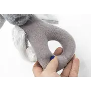 Jucarie zornaitoare bebelusi BabyJem, Iepuras din plus, 3 luni+ (Culoare: Maro) JEMbj_8421