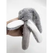 Jucarie zornaitoare bebelusi BabyJem, Iepuras din plus, 3 luni+ (Culoare: Maro) JEMbj_8421