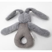 Jucarie zornaitoare bebelusi BabyJem, Iepuras din plus, 3 luni+ (Culoare: Maro) JEMbj_8421