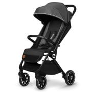 Lionelo - Carucior sport Cloe, De la nastere, Cu accesorii, Cadru din aluminiu, 0-22 kg, Usor, Pliabil cu o singura mana, Ideal pentru toate tipurile de suprafete, Gri BYNLO-CLOE_GREY_STONE