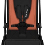 Lionelo - Carucior sport Cloe, De la nastere, Cu accesorii, Cadru din aluminiu, 0-22 kg, Usor, Pliabil cu o singura mana, Ideal pentru toate tipurile de suprafete, Maro BYNLO-CLOE_BROWN_RUST