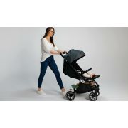 Lionelo - Carucior sport Cloe, De la nastere, Cu accesorii, Cadru din aluminiu, 0-22 kg, Usor, Pliabil cu o singura mana, Ideal pentru toate tipurile de suprafete, Maro BYNLO-CLOE_BROWN_RUST
