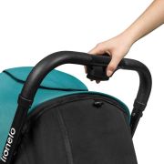 Lionelo - Carucior sport Cloe, De la nastere, Cu accesorii, Cadru din aluminiu, 0-22 kg, Usor, Pliabil cu o singura mana, Ideal pentru toate tipurile de suprafete, Verde smarald BYNLO-CLOE_GREEN_EMERALD