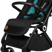 Lionelo - Carucior sport Cloe, De la nastere, Cu accesorii, Cadru din aluminiu, 0-22 kg, Usor, Pliabil cu o singura mana, Ideal pentru toate tipurile de suprafete, Verde smarald BYNLO-CLOE_GREEN_EMERALD
