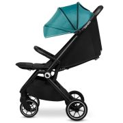 Lionelo - Carucior sport Cloe, De la nastere, Cu accesorii, Cadru din aluminiu, 0-22 kg, Usor, Pliabil cu o singura mana, Ideal pentru toate tipurile de suprafete, Verde smarald BYNLO-CLOE_GREEN_EMERALD