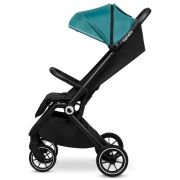 Lionelo - Carucior sport Cloe, De la nastere, Cu accesorii, Cadru din aluminiu, 0-22 kg, Usor, Pliabil cu o singura mana, Ideal pentru toate tipurile de suprafete, Verde smarald BYNLO-CLOE_GREEN_EMERALD