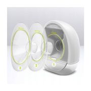 Lionelo - Pompa de san portabila Fidi cu accesorii, Hands-free, 5 functii de masaj, Autonomie pana la 24 h, 50 db, Capacitate 150 ml, Alb BYNLOC-FIDI_FREE_WHITE