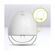 Lionelo - Pompa de san portabila Fidi cu accesorii, Hands-free, 5 functii de masaj, Autonomie pana la 24 h, 50 db, Capacitate 150 ml, Alb BYNLOC-FIDI_FREE_WHITE