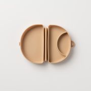Recipient diversificare hrana bebelusi Miniware Silifold, 100% din silicon alimentar, Almond Butter JEMmw_SLFSAB