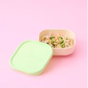 Set 3 boluri pentru hrana bebelusi Miniware Snack Bowl, 100% din materiale naturale biodegradabile, Aqua+Grey+Keylime JEMmw_MWSB3AGK