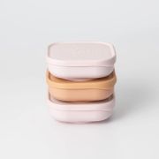 Set 3 boluri pentru hrana bebelusi Miniware Snack Bowl, 100% din materiale naturale biodegradabile, Cotton Candy+Toffee+Vanilla JEMmw_MWSB3CTV