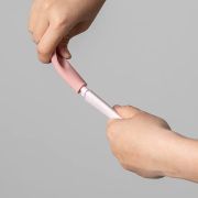 Set de lingurite 2 in 1 bebelusi Miniware Pre2PRO, 100% din materiale naturale biodegradabile, Pink Antioxidant JEMmw_P2PS7PA