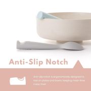 Set de lingurite bebelusi Miniware, 100% silicon alimentar, Grey+Cotton candy JEMmw_MWTSGC