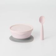 Set diversificare hrana bebelusi Miniware First Bites Deluxe, 100% din materiale naturale biodegradabile, 4 piese, Cotton candy JEMmw_MWFBDCC