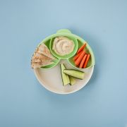 Set diversificare hrana bebelusi Miniware Healthy Meal, 100% din materiale naturale biodegradabile, 3 piese, Keylime JEMmw_MWHMKK