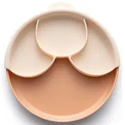 Set diversificare hrana bebelusi Miniware Healthy Meal, 100% din materiale naturale biodegradabile, 3 piese, Toffee/Peach JEMmw_MWHMTP