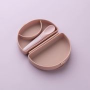 Set diversificare hrana bebelusi Miniware Sili Mini GO, 100% din materiale naturale biodegradabile, 3 piese, Pink Antioxidant JEMmw_SMG7PA