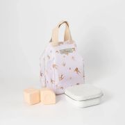 Set geanta termoizolanta Mealtote cu cutie Grow bento, Miniware Ready Go! Bento, 4 piese, Golden Swallow JEMmw_RGBGS