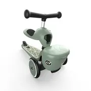 Trotineta Copii Cu Sezut, Suport Jucarie, Transformabila 2in1, Highwaykick 1 Lifestyle Greenlines, 1-5 Ani, Pana La 50 Kg, Scoot  Ride Pjb96604
