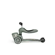 Trotineta Copii Cu Sezut, Suport Jucarie, Transformabila 2in1, Highwaykick 1 Lifestyle Greenlines, 1-5 Ani, Pana La 50 Kg, Scoot  Ride Pjb96604