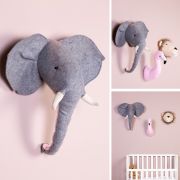 Decoratiune perete Childhome 15x28x36 cm, Elefant ERFCH-CCFELH