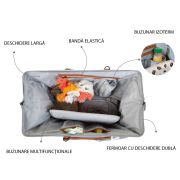 Geanta de infasat Childhome Mommy Bag Gri ERFCH-CWMBBGR