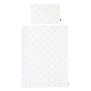 Husa pilota si fata de perna Childhome Jerse/Muselina 100x140 cm, Inimioare ERFCH-CCDCJOH