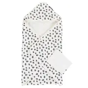 Prosop cu gluga si manusa de baie Childhome Jerse/Frotir 80x80 cm, Leopard ERFCH-CCBCJLEO